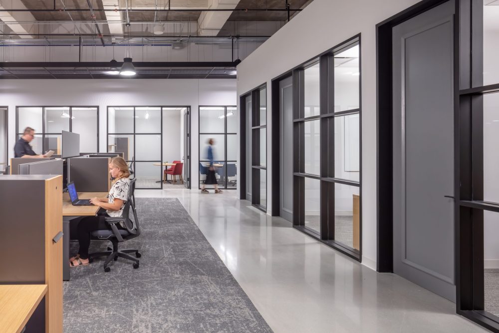 open plan private offices