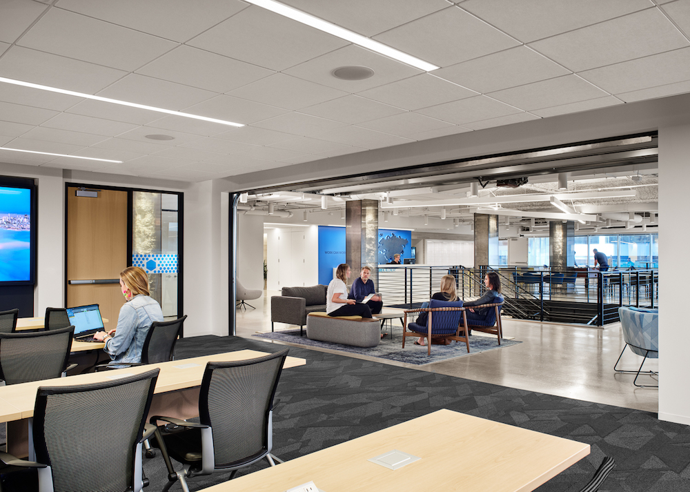 garage door meeting space