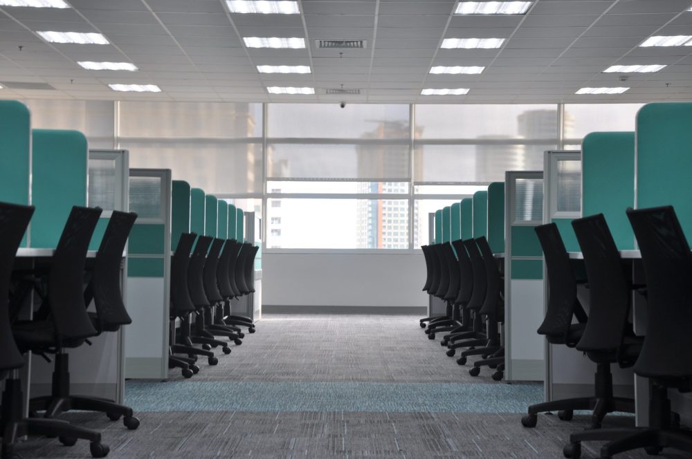 return to the workplace - empty offices