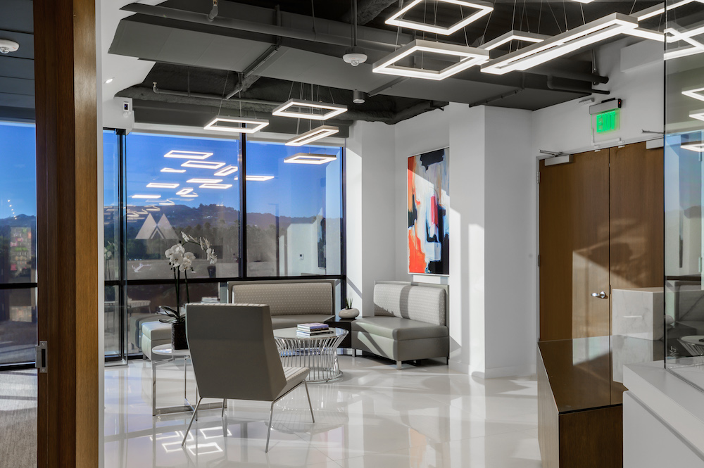 Maxxam Enterprises lobby with art