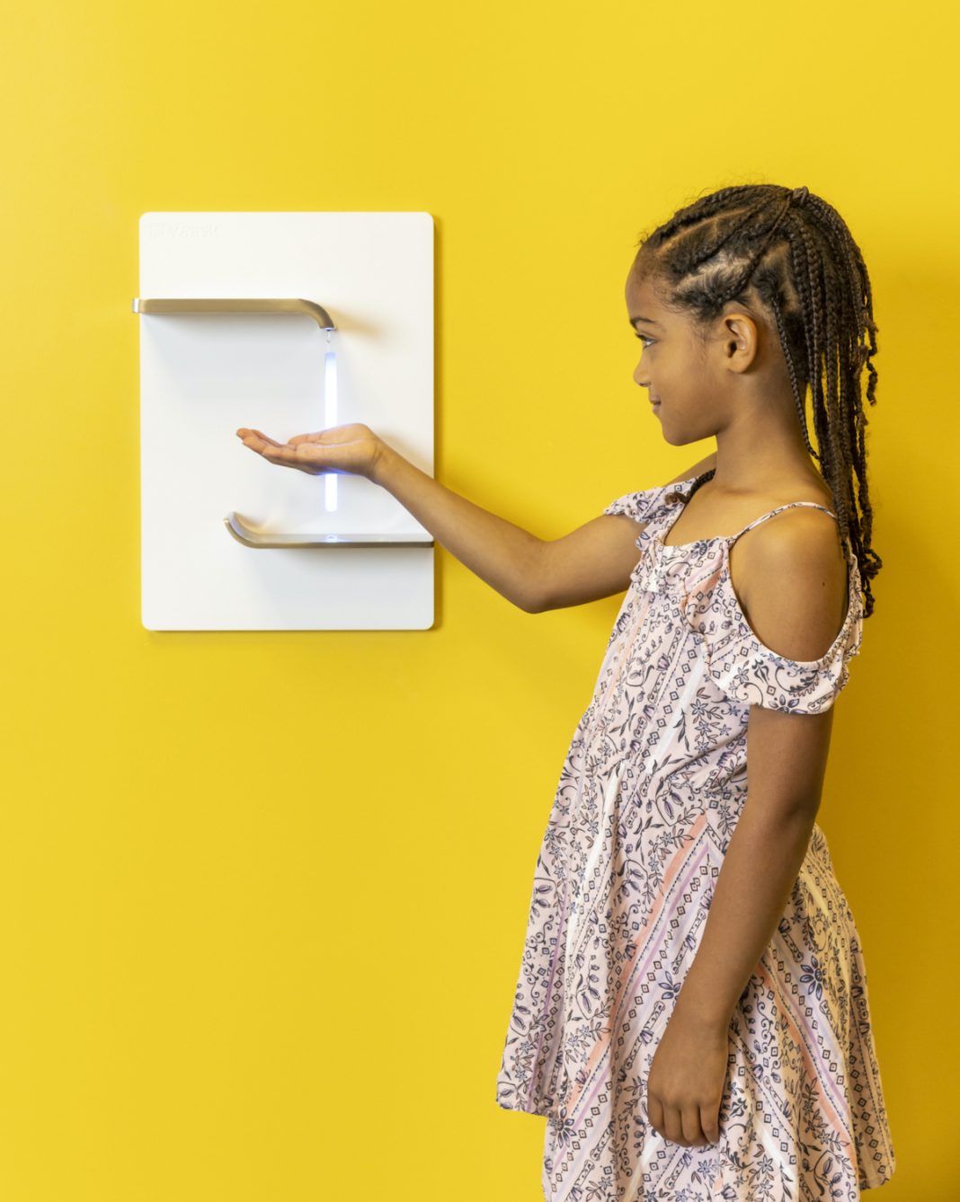 Simple Hand Fixture Touchless Hand Sanitizing Fixture by Vaask - Work Design Magazine