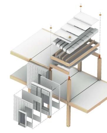 Design for Disassembly indicating subdivided modules.