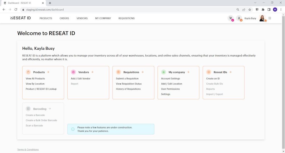 310Reseat ID Dashboard 